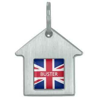 Personalisierte Flagge des Vereinigten Königreichs Tiermarke