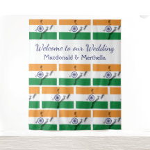 Personalisierte Flagge Indiens