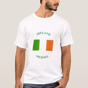 Personalisierte Flagge Irlands T-Shirt