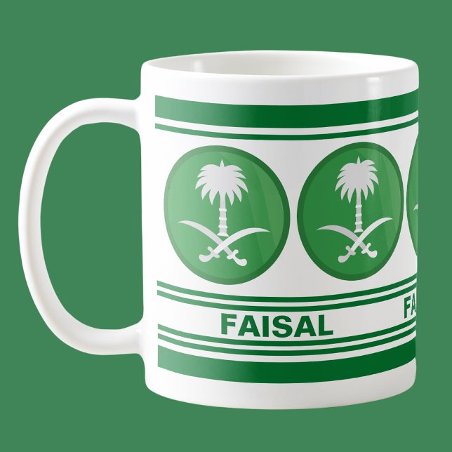 Personalisierte Flagge Saudi-Arabiens (KSA) Kaffeetasse (Von Creator hochgeladen)