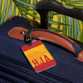 Personalisierte Flagge Spaniens Inspiriert Gepäckanhänger