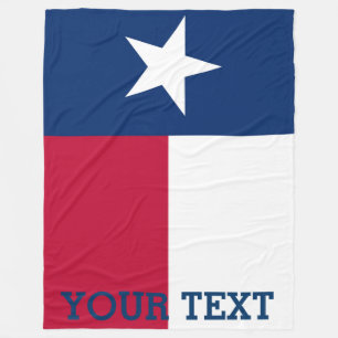 Personalisierte Flagge von Texas Fleecedecke