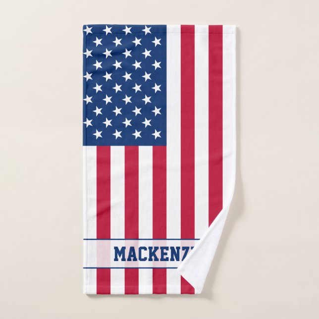 Personalisierte Flaggen-US Flagge der USA Handtuch (Handtuch)