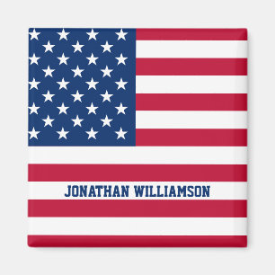 Personalisierte Flaggen-US Flagge der USA Magnet