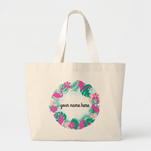 Personalisierte Flamingo Tote Tasche