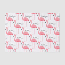 Personalisierte Flamingos-Tissue-Blätter