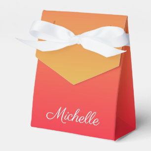Personalisierte Flamme und gelbe Ober Geschenkschachtel