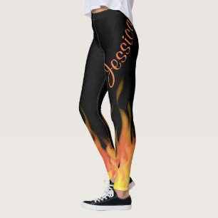 Personalisierte Flammen Leggings