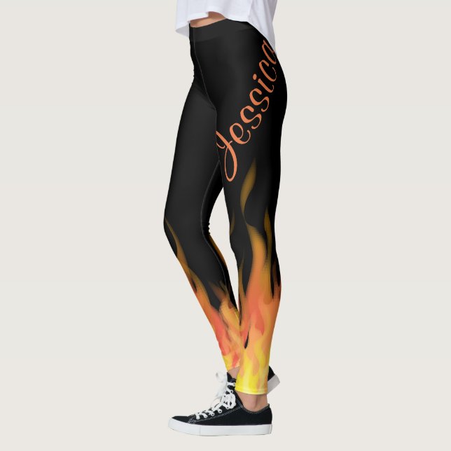 Personalisierte Flammen Leggings (Links)
