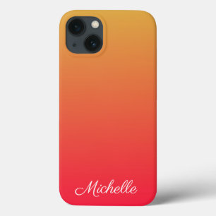 Personalisierte Flammenrot und gelbes Ober Case Ma