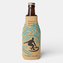 Personalisierte Flasche Cooler Bachelor Surf Woche Flaschenkühler