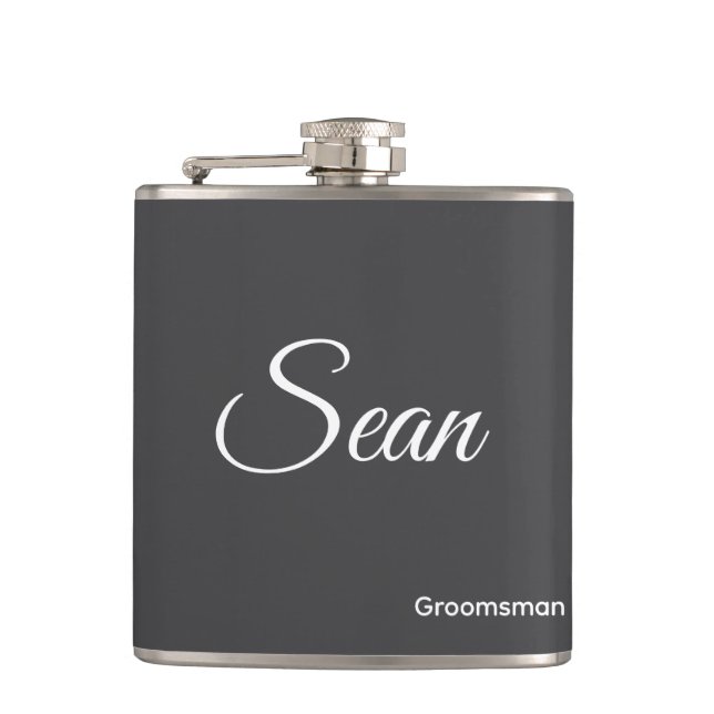 Personalisierte Flasche Flachmann (Vorderseite)