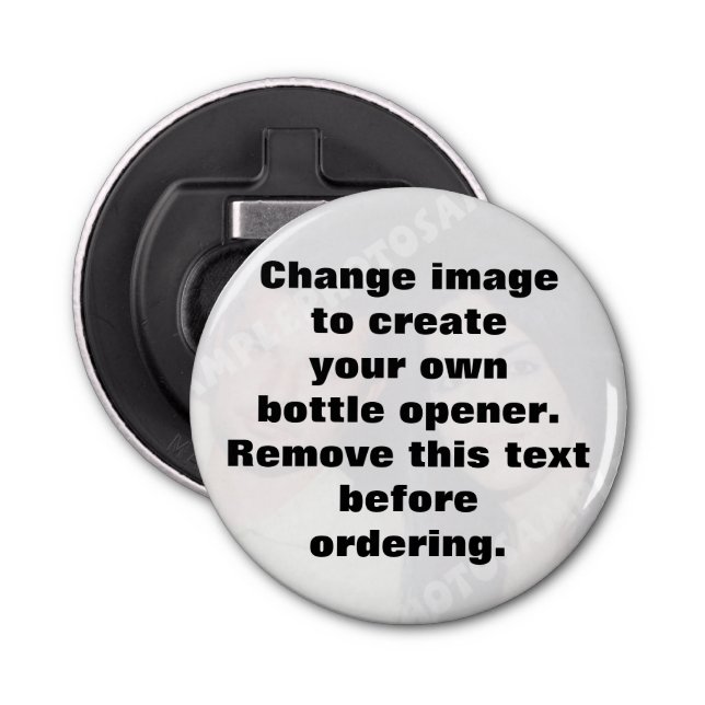 Personalisierte Flaschenöffner für den Foto (Vorderseite)