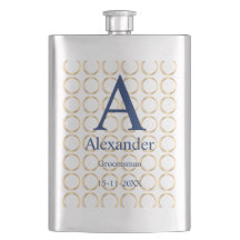 Personalisierte Flask für Trauzeugen mit individue