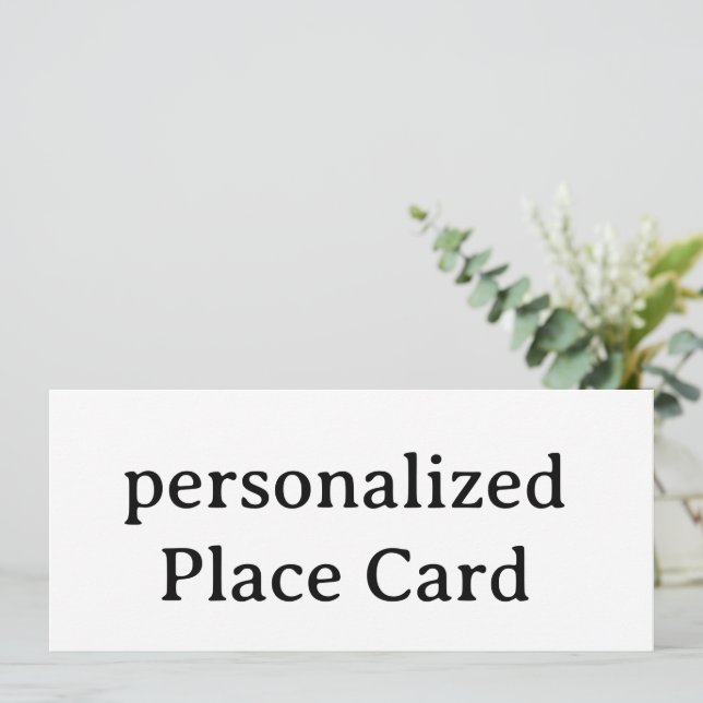 personalisierte Flat Card 4" x 9,25" (Stehend Vorderseite)