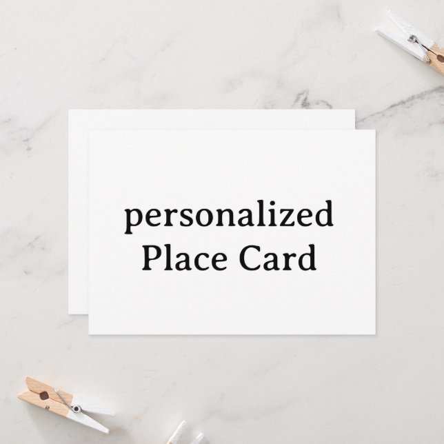personalisierte Flat Card S5" x 7" (Vorderseite/Rückseite Beispiel)