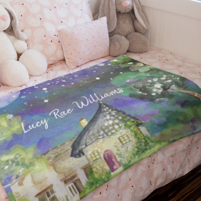 Personalisierte Fleece Baby Blanket - Feengarten (Von Creator hochgeladen)