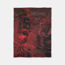 Personalisierte Fleece-Decke für Lacrosse-Spieler Fleecedecke