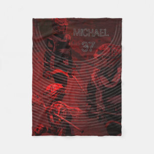 Personalisierte Fleece-Decke für Lacrosse-Spieler Fleecedecke