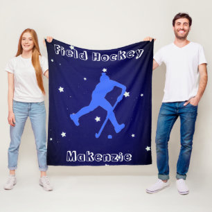 Personalisierte Fleece-Decke für Mädchen-Feldhocke Fleecedecke