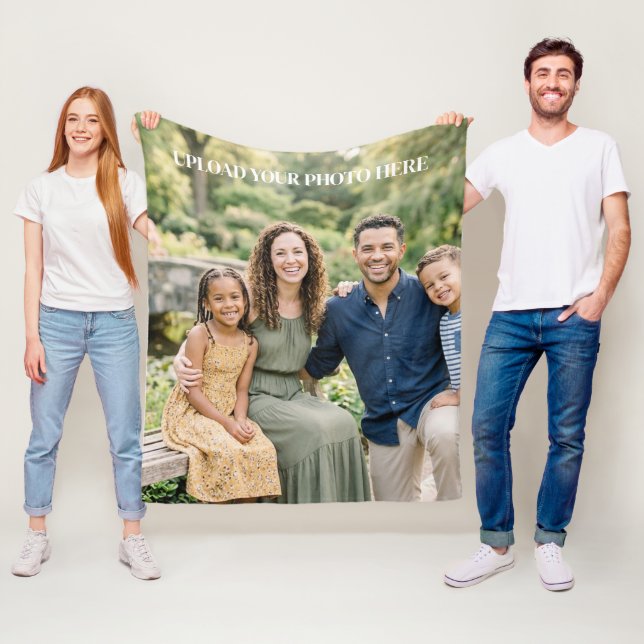 Personalisierte Fleece-Decke mit eigenem Foto Fleecedecke (Beispiel)