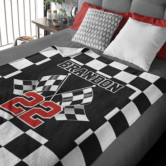 Personalisierte Fleece-Decke mit Karomuster Fleecedecke (Von Creator hochgeladen)