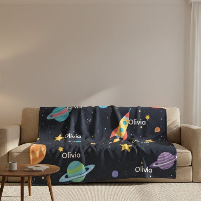 „Personalisierte Fleece-Decke mit Namen“ Fleecedecke (Von Creator hochgeladen)