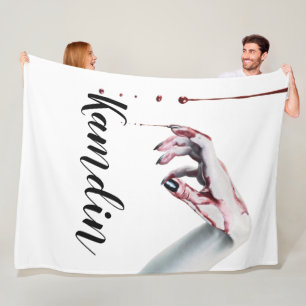 Personalisierte Fleece Throw Zombie Tropfen Vampir