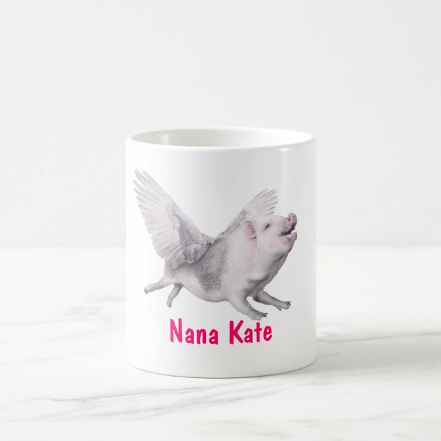 Personalisierte Fliegen-Schwein-Tasse für Tasse (Mittel)