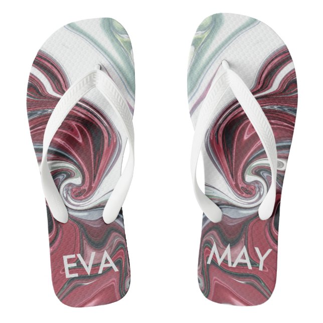 Personalisierte Flip-Flops Flip Flops (Fußbett)