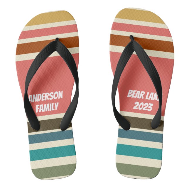 Personalisierte Flip Flops Miami Sherbet Collectio (Fußbett)