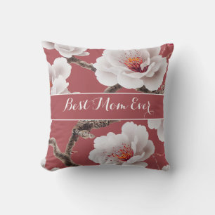Personalisierte floral BEST MAMA JE Muttertag Kissen