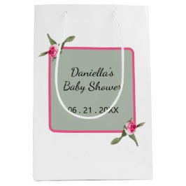 Personalisierte Floral Spray Mittlere Geschenktüte