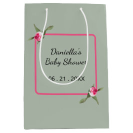 Personalisierte Floral Spray Mittlere Geschenktüte