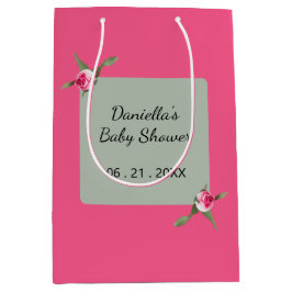 Personalisierte Floral Spray Mittlere Geschenktüte