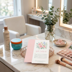 Personalisierte Florale Aquarell-Geschenkkarte