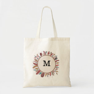 Personalisierte florale Bridesmaid Totbeutel Tragetasche