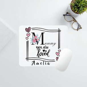 Personalisierte Florale Mami-Mauspad Mousepad