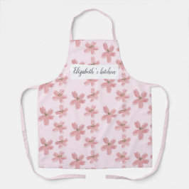 Personalisierte florale Schürze - Individuelle Nam
