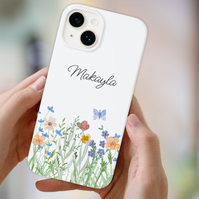 Personalisierte florale Wildblume Case-Mate iPhone Hülle (Von Creator hochgeladen)
