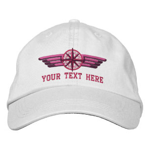 Personalisierte Flüge von Compass-Pilot-Flügen im  Bestickte Baseballkappe