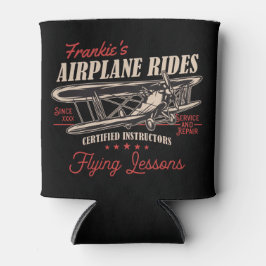 Personalisierte Flugreisen Retro-Flugstunden Dosenkühler