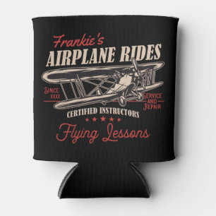 Personalisierte Flugreisen Retro-Flugstunden Dosenkühler