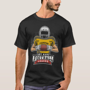 Personalisierte Football-Liga-Spieler-Team-Meister T-Shirt