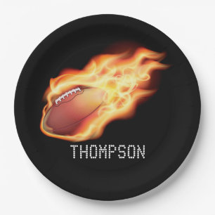 Personalisierte Football-Party Pappteller