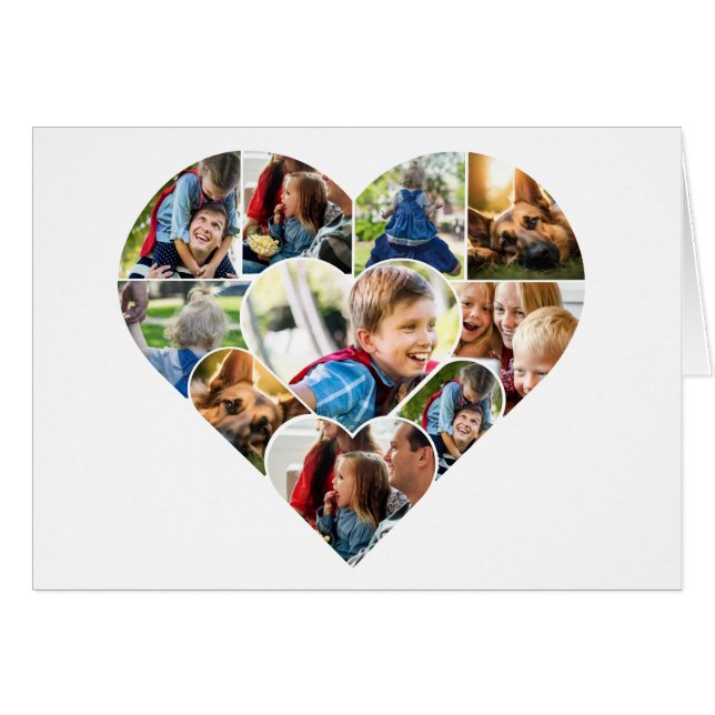 Personalisierte Foto Collage Cards für jeden Anlas (Vorderseite (Horizontal))
