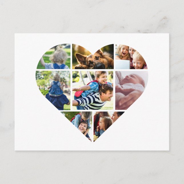 Personalisierte Foto Collage Cards für jeden Anlas Postkarte (Vorderseite)