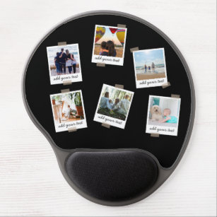 Personalisierte Foto-Collage der Familie 6 Gel Mousepad