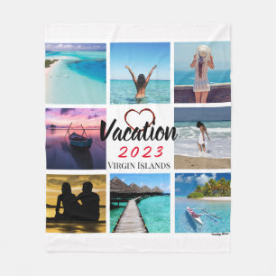 Personalisierte Foto-Collage-Fleece-Decke Fleecedecke