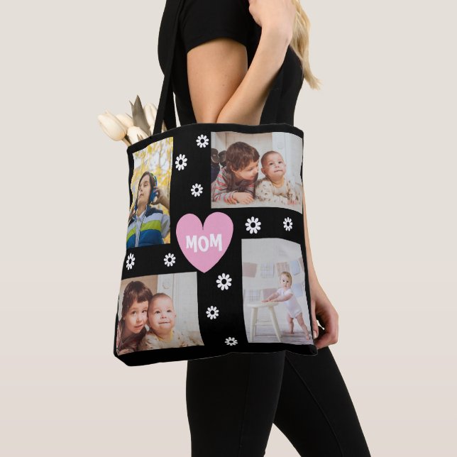 Personalisierte Foto-Collage für Mama-Tasche (Von Nahem)